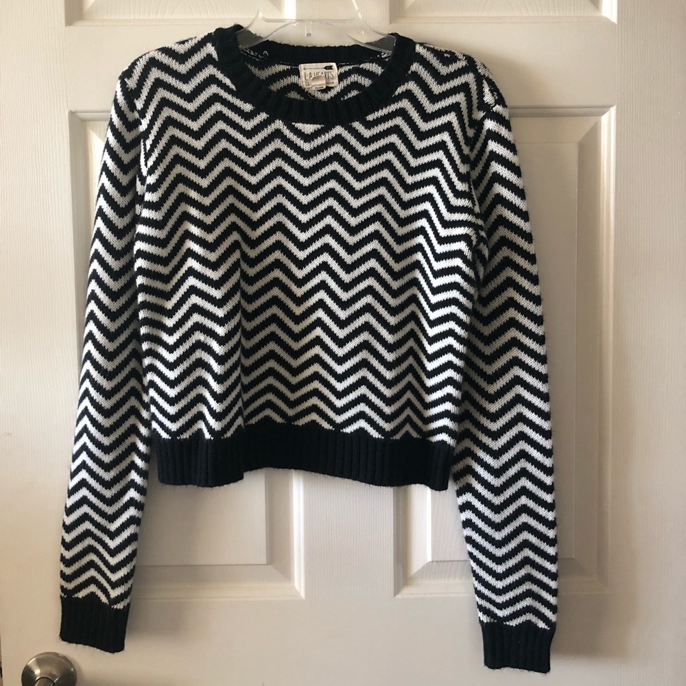 Black and White Stripe Sweater